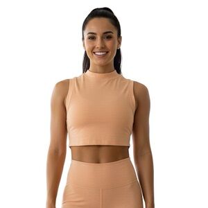 Calia by Carrie Underwood Peach Cutoff Athletic Tank S